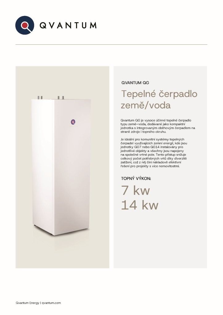 Náhled technického listu Qvantum QG