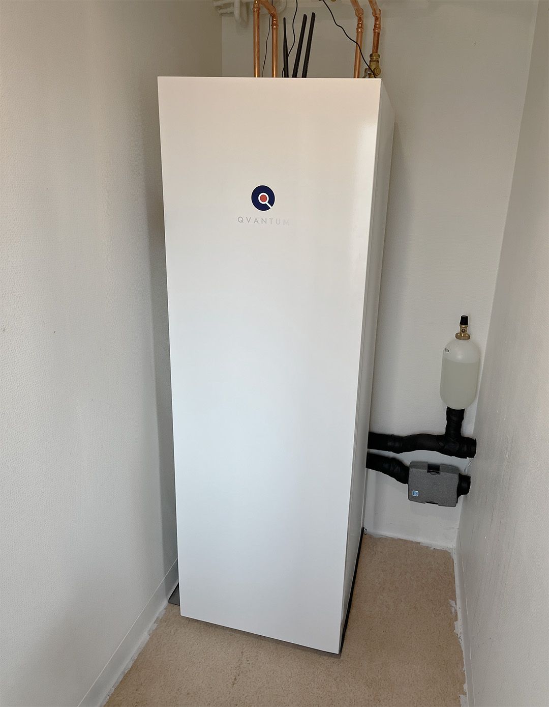 Ukázka instalace tepelného čerpadla Qvantum 1